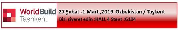 ASM Arıtma | 27 Şubat – 01 Mart 2019 Tarihleri Arasında TAŞKENT / ÖZBEKİSTAN, UZEXPOCENTRE FUAR ALANINDA GERÇEKLEŞTİRİLİCEK OLAN UZBUILD – WORLDBUILD FUARI